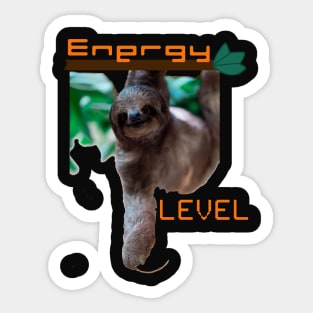 Energy Level - SLOTH Sticker